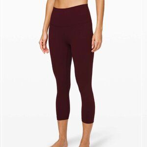 Lululemon Align Crop Legging in Garnet (Size 10)